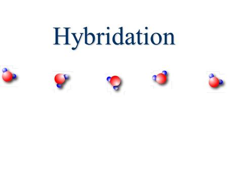 Hybridation. Hybridation sp 3 Hybridation sp 3 du carbone CH 4.