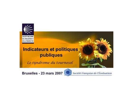 L ’évaluation de la politique développement durable à Lille Métropole Communauté Urbaine SWEP - 23/03/2007.