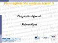 Plan régional de santé au travail 3 Diagnostic régional Rhône-Alpes.