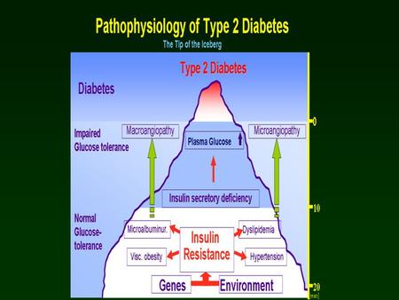 Principaux désordres métaboliques au cours du diabète de type 2