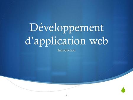 Développement d’application web