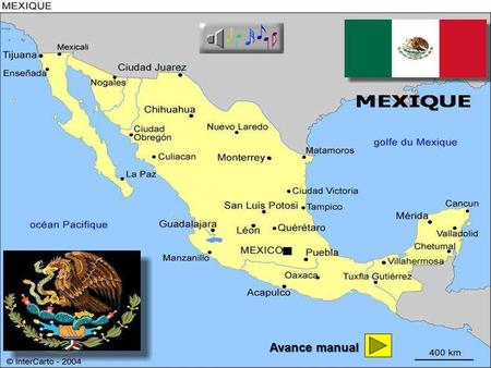 Avance manual Le Mexique est un pays situé en Amérique du Nord. Le Mexique est un pays situé en Amérique du Nord. Il possède de nombreuses façades maritimes.