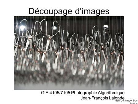 Découpage d’images GIF-4105/7105 Photographie Algorithmique