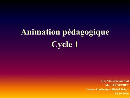 Animation pédagogique