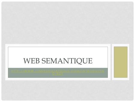 G-RDF WEB SEMANTIQUE.