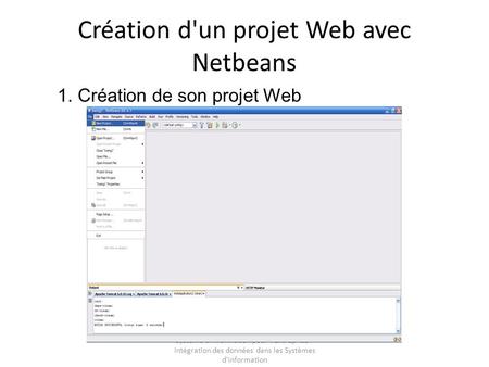 Création d'un projet Web avec Netbeans