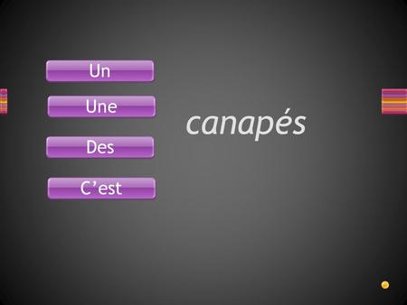 Canapés Un Une Des C’est. canapés Des VRAI ou FAUX ? French people love eating « canapés »