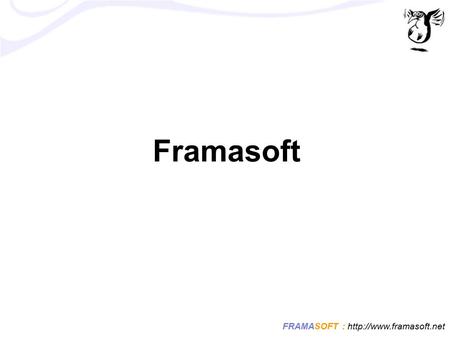 FRAMASOFT :  Framasoft. FRAMASOFT :  Plan ● Logiciel libre ● Le Libre au delà du logiciel ● Le réseau.