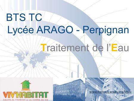 BTS TC Lycée ARAGO - Perpignan Traitement de l’Eau