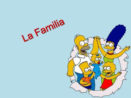 La Familia. el padre Homer es la madre Marge es.
