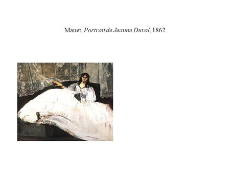 Manet, Portrait de Jeanne Duval, 1862