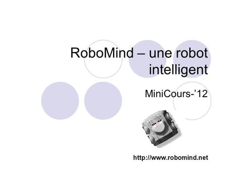 RoboMind – une robot intelligent MiniCours-12