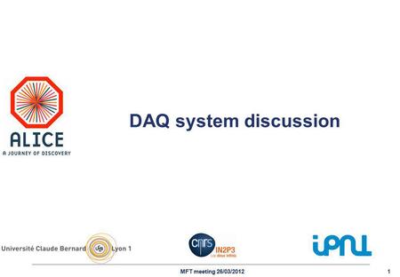 MFT meeting 26/03/20121 DAQ system discussion. 2MFT meeting 26/03/2012 Conceptual Readout Architecture.