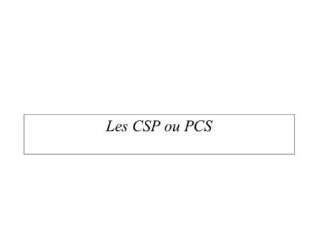 Morphologie sociale Les CSP ou PCS.
