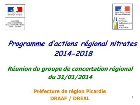 Programme d’actions régional nitrates