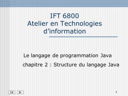 IFT 6800 Atelier en Technologies d’information