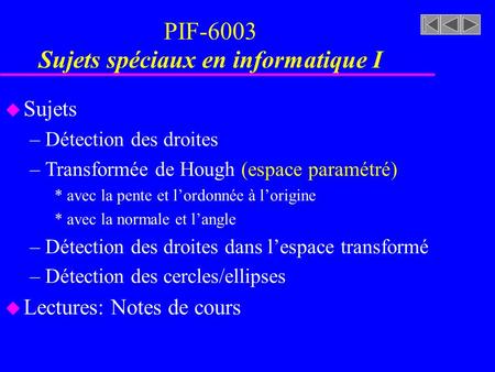PIF-6003 Sujets spéciaux en informatique I