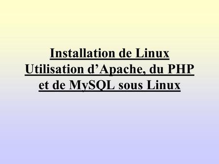 Introduction : Présentation de Linux Choix d’une distribution