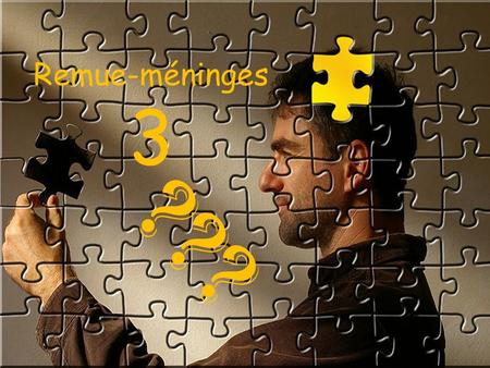 Remue-méninges 3 ???.