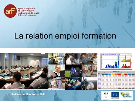 La relation emploi formation Poitiers, le 18 octobre 2011.