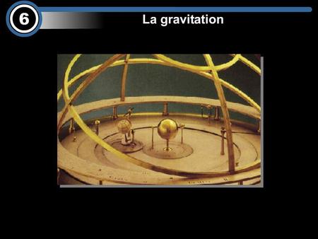 Points essentiels La force gravitationnelle;