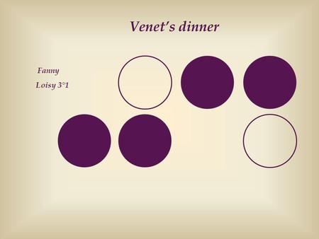 Venet’s dinner Fanny Loisy 3°1.
