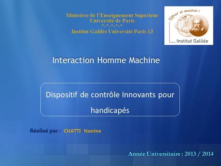 Interaction Homme Machine