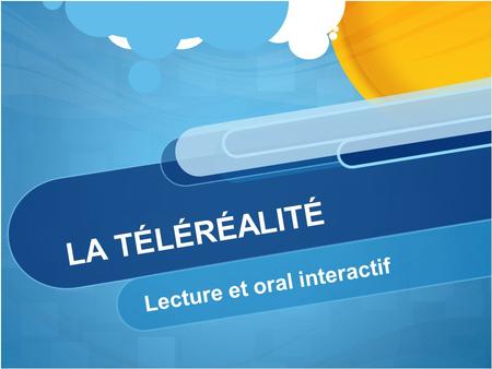 Lecture et oral interactif
