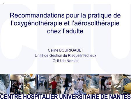 Céline BOURIGAULT Unité de Gestion du Risque Infectieux CHU de Nantes