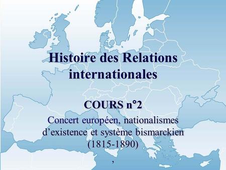 Histoire des Relations internationales