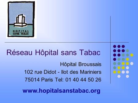 Réseau Hôpital sans Tabac