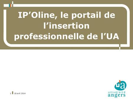 IP’Oline, le portail de l’insertion professionnelle de l’UA