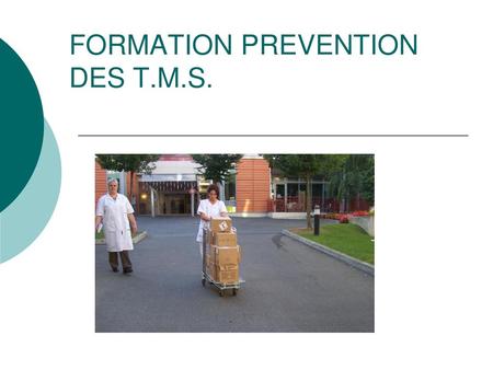 FORMATION PREVENTION DES T.M.S.