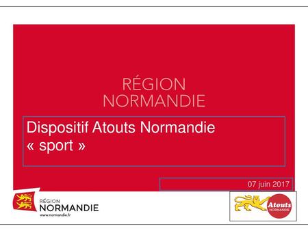 Dispositif Atouts Normandie « sport »