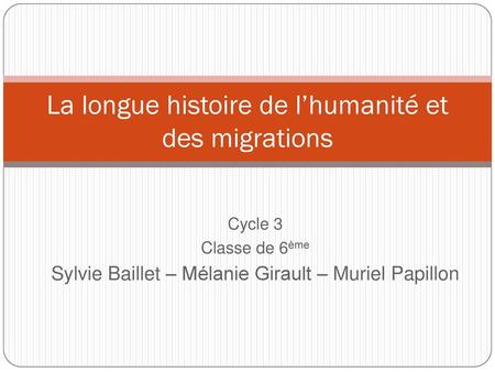 La longue histoire de l’humanité et des migrations