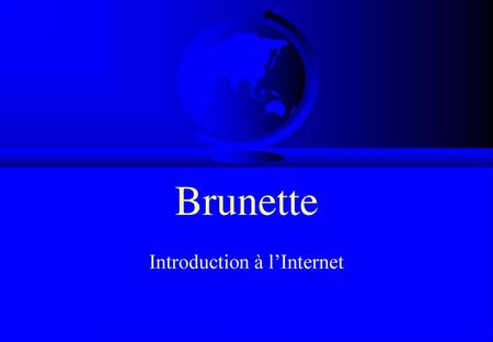 Introduction à l’Internet