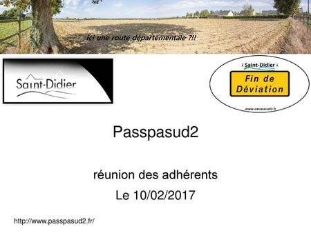 Passpasud2 réunion des adhérents Le 10/02/2017