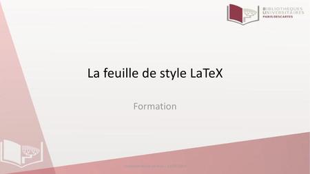 La feuille de style LaTeX