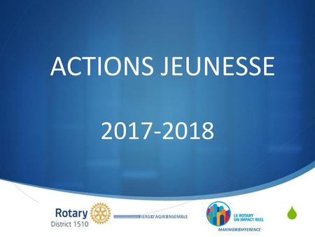 ACTIONS JEUNESSE 2017-2018.