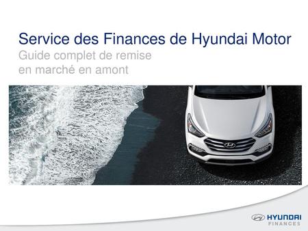 Service des Finances de Hyundai Motor