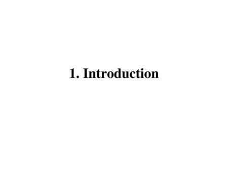 1. Introduction.