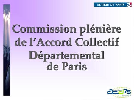 Commission plénière de l’Accord Collectif Départemental de Paris