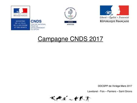 Campagne CNDS 2017 DDCSPP de l’Ariège Mars 2017