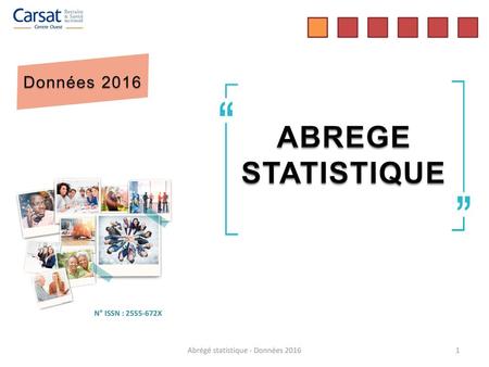 Abrégé statistique - Données 2016
