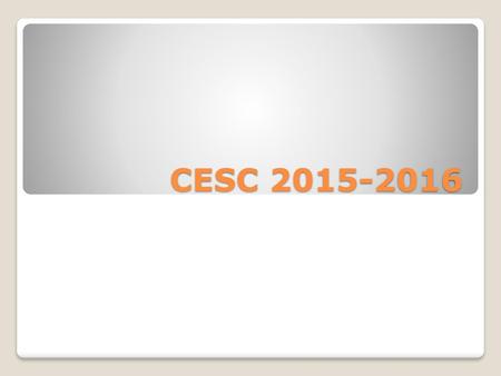 CESC 2015-2016.