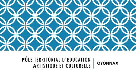 Pôle Territorial d’Education Artistique et Culturelle