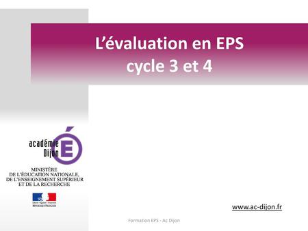 L’évaluation en EPS cycle 3 et 4