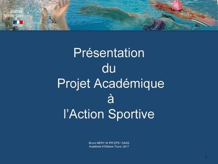 Présentation du Projet Académique à l’Action Sportive