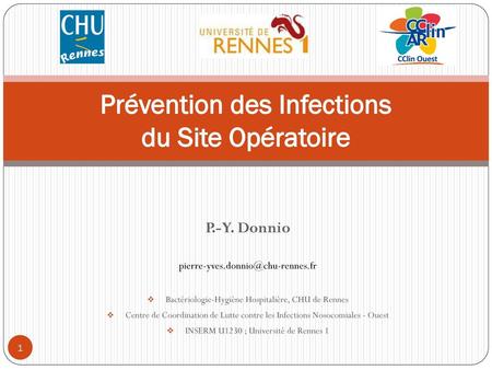 Prévention des Infections du Site Opératoire