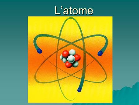 L’atome.